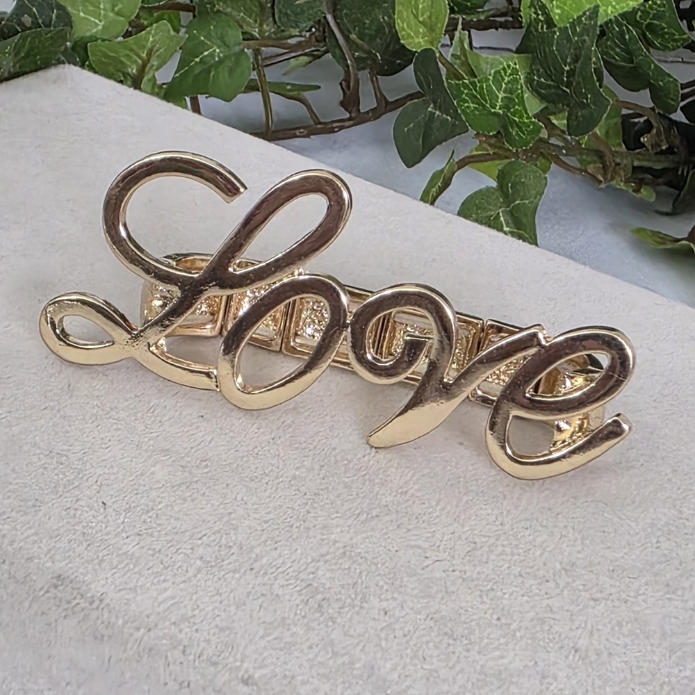 Gold Statement Multi Finger LOVE Ring